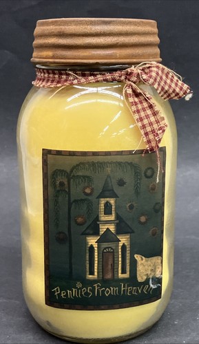 Homemade candle pennies from - candle,