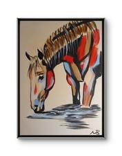 HORSE BY THE LAKE 12x16