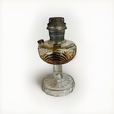 Aladdin Washington Drape Crystal Oil Lamp 12" Aladdin Mantle Lamp USA  glass SL