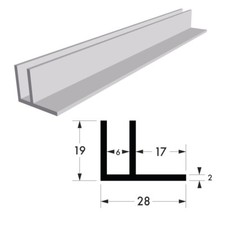 ALUMINIUM CHANNEL  F PROFILE  