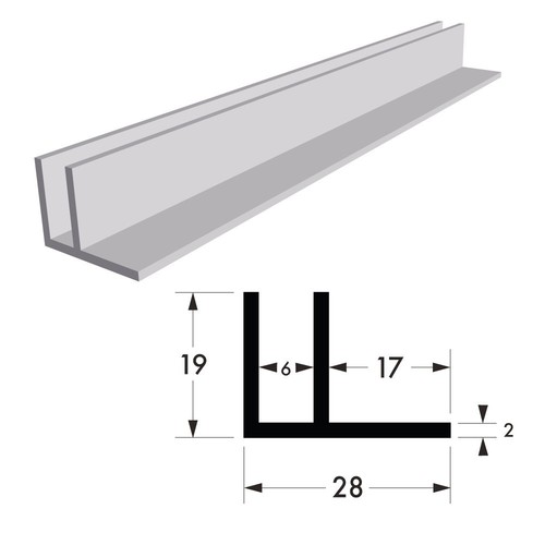 Aluminium channel profile - ,