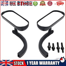 1 Pair Black Mini Oval