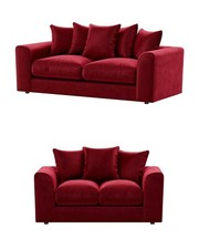 Green 3&2 Seater Plush Velvet