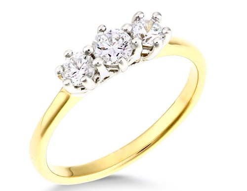 9ct gold silver 50ct - gold, on