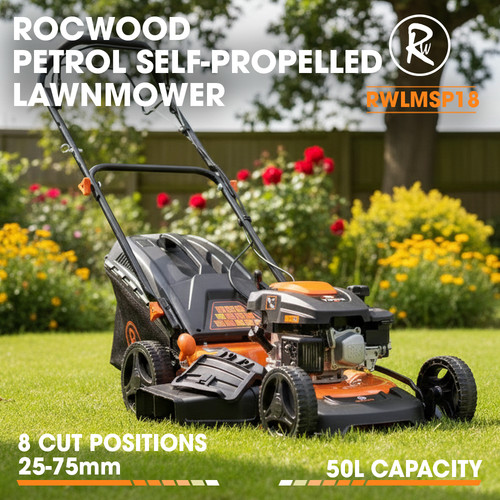 Petrol lawnmower mower - lawnmower,