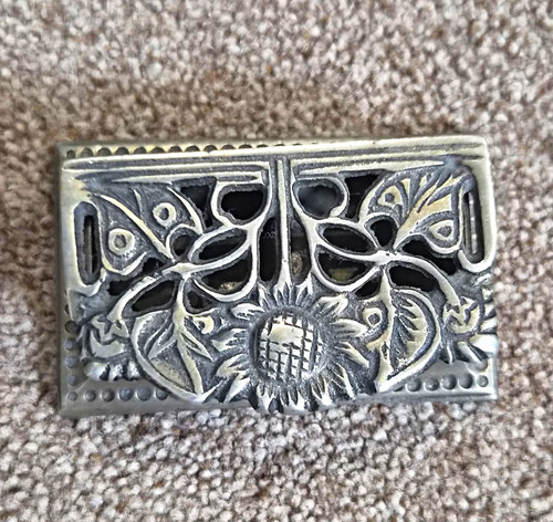 Vintage brass display - brass, hinged
