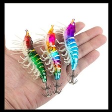 Horizontal Squid Jig Luminous Artificial Calamar Octopus Bait  Octopus Fishing