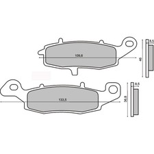 Pair Of Sintered Brake Pads