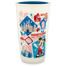 Starbucks Disneyland Zip A Dee Doo Dah! Ceramic Travel Tumbler Mug - 12 oz