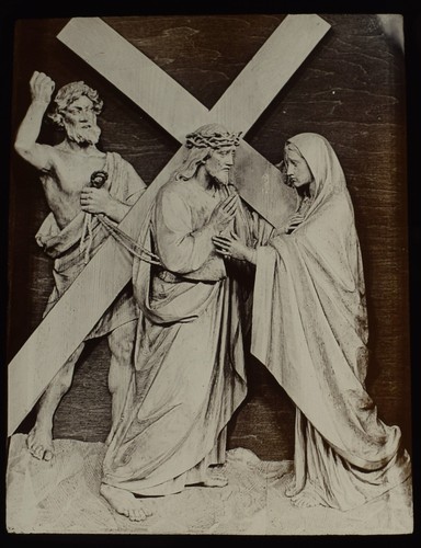 Jesus meets his mother - jesus,