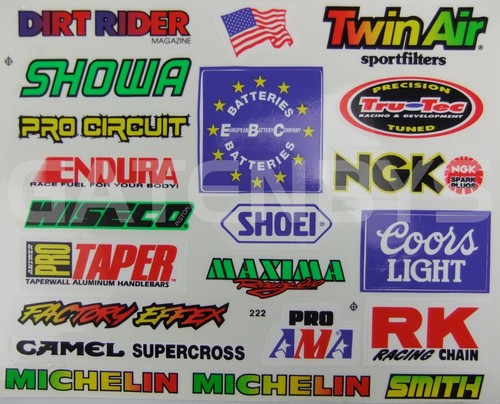 Motorcycle sticker decal kit - motorcycle,