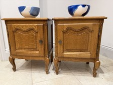 Pair French Oak Louis XV Style