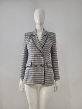 Zara (M) Blue & White Boucle
