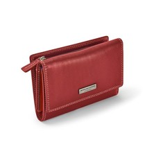 Womens Real Leather Purse Ladies RFID Wallet with Card Slots & Coin Pocket