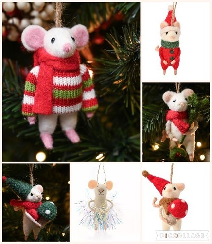 Christmas tree felt mouse - christmas,