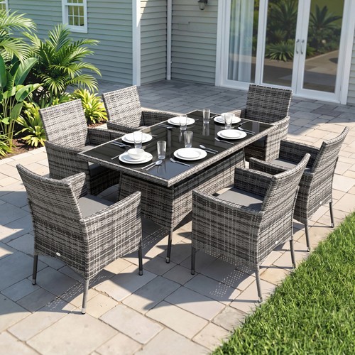 Outsunny rattan dining - rattan, for