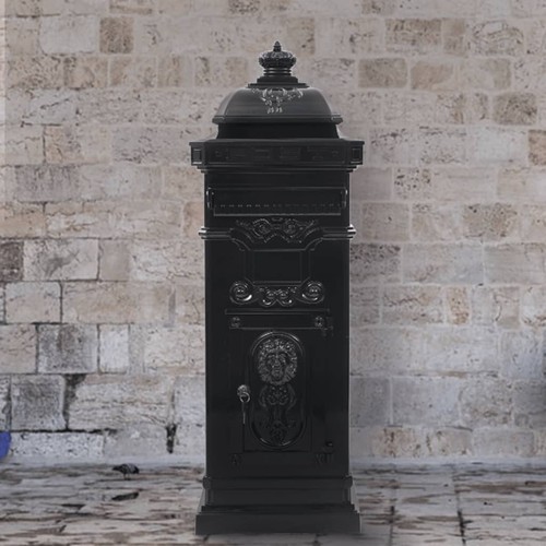 Vintage pillar letterbox - vintage,
