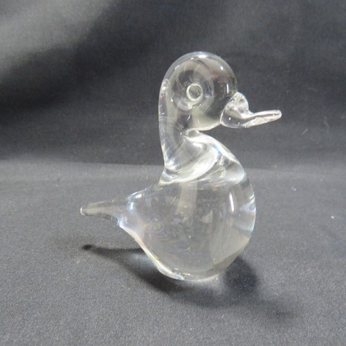 Wedgwood art glass - glass, duck