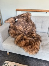 Sheepskin rug | brown fox tip