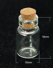 MINI SMALL CORK STOPPER GLASS