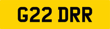 G22 DRR RARE CAR REG NUMBER PLATE ALL FEES PAID GARDNER GARDINER GUARD GARDENER