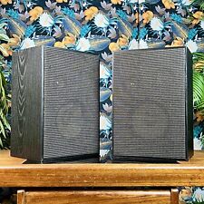 Vintage EURATON SK370 STEREO SPEAKERS Black 50W West German Loudspeaker Heinecke