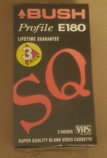 3 x BUSH SQ  E 180 TV BLANK VHS VIDEO TAPE CASSETTE TAPES it*NEW* PAL FREE POST