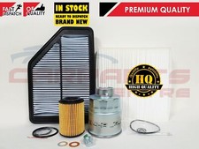 FOR HONDA CRV MK2 2.2 CTDi OIL AIR POLLEN FUEL DIESEL FILTER SERVICE SET 06-2010