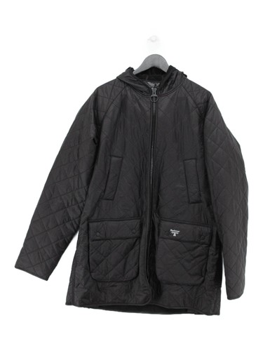Barbour parka jacket black - barbour,