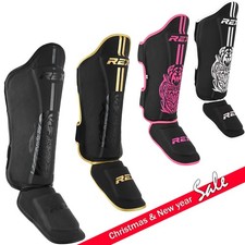 REX Kickboxing Training Pad Shin Guards MMA Muay Thai Shin Foot Protector Instep