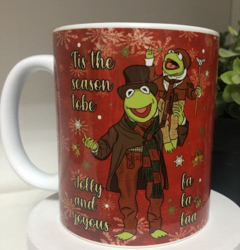 Red christmas mug - red,