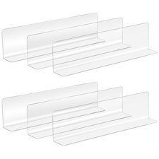  20pcs Plastic Shelf Dividers for Store Organization Transparent Supermarket
