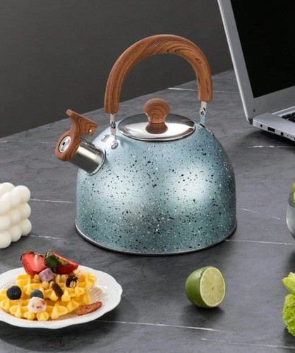 Stainless steel enamel blue - stainless,