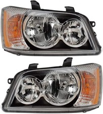 New Pair Right Left headlights head lights & bulbs for Highlander 2001 2002 2003