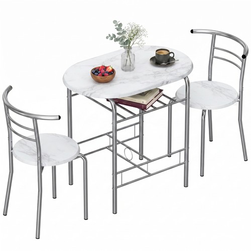 Homcom breakfast bar table and - bar,