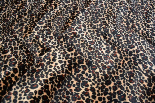 Animal print velboa faux - faux, fur
