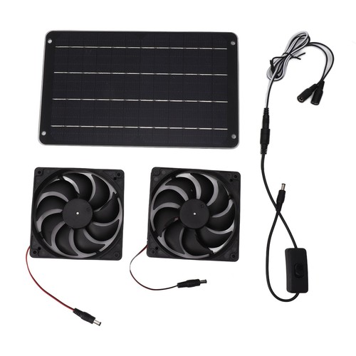 Solar fan greenhouse heater - solar,