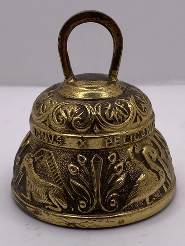 Vintage brass religious bell - brass,