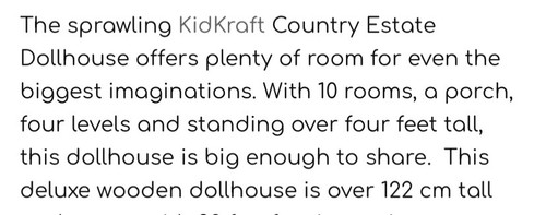 Kidikraft dolls house - kidikraft,