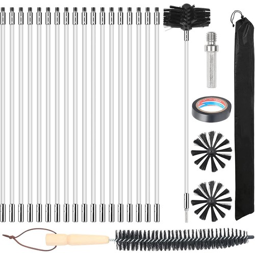Chimney cleaning brush kit - chimney,