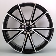 18"rs4 c black pol alloy wheels audi/passat/skoda/seat/a4/a6/a3 tyres