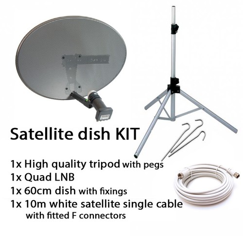 Sky satellite dish quad - lnb, &