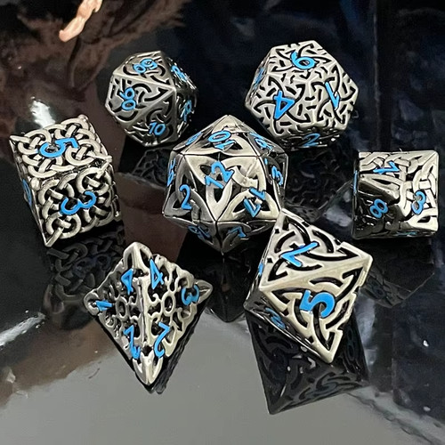 Metal dice set - metal, |