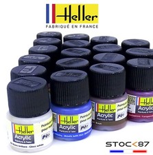 HELLER acrylic model paint pot 12ml full range 