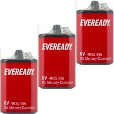 3x EVEREADY 4R25R 6v PJ996