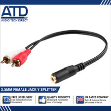 Male RCA To Female AUX 3.5mm