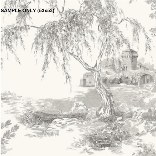 Sample grandeco toile grey - **,