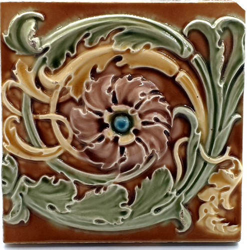 Victorian fireplace tile high - victorian,