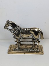 Vintage Brass Horse Letter