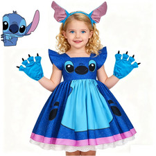 Kids Girls Lilo Stitch Cospaly